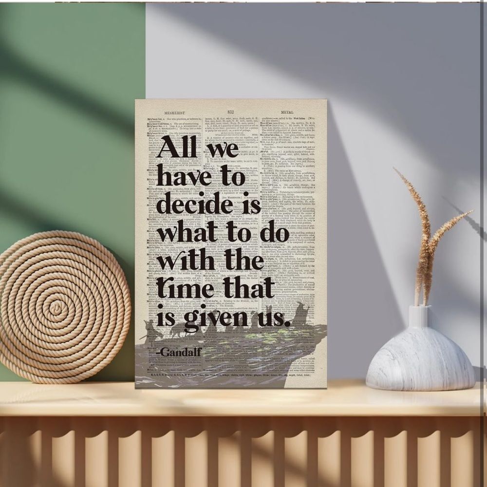 Gandalf LOTR Inspirational Wall Art, Canvas Print Poster Decor 24x16 NWT - Picture 6 of 6